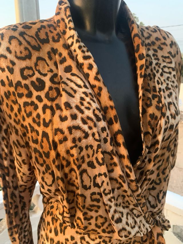 mini Vestido/Mono corto, leopardo