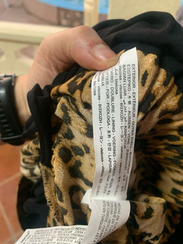 mini Vestido/Mono corto, leopardo