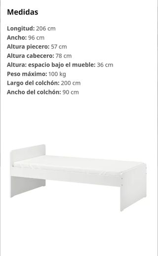 Cama individual Ikea