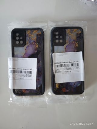 Funda Galaxy A51 - Negra y Dorada
