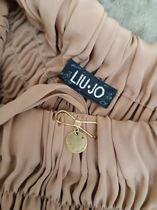 Vestito Liu Jo beige plissettato
