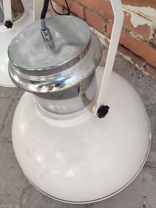 Lámpara Vintage tipo Industrial metal y cromado