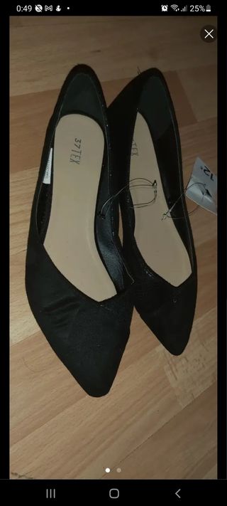 Bailarinas negras talla 37