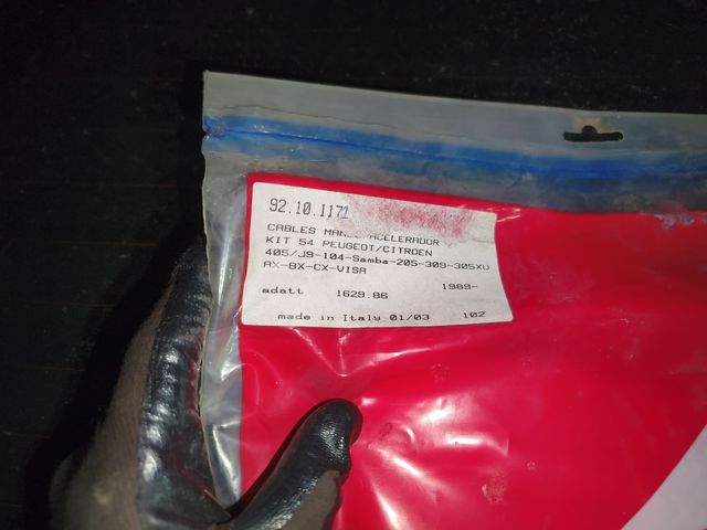 Cables acelerador Renault 4/5/6/7/8