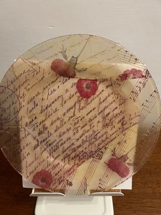 Piatto Decoupage Vintage