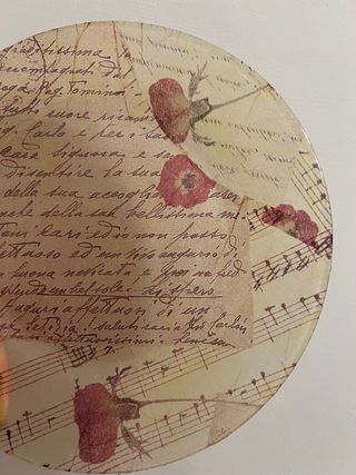 Piatto Decoupage Vintage