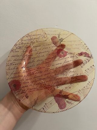 Piatto Decoupage Vintage