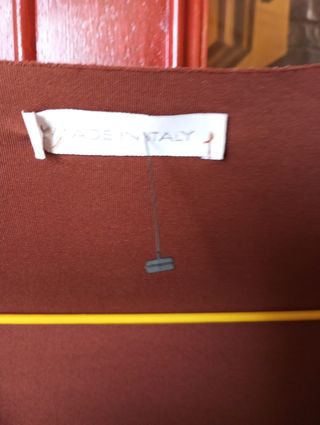 Chaleco marrón XL con flecos