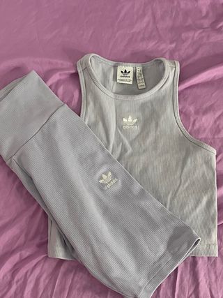 Adidas Top y Shorts deportivos - Azul