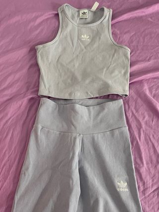 Adidas Top y Shorts deportivos - Azul