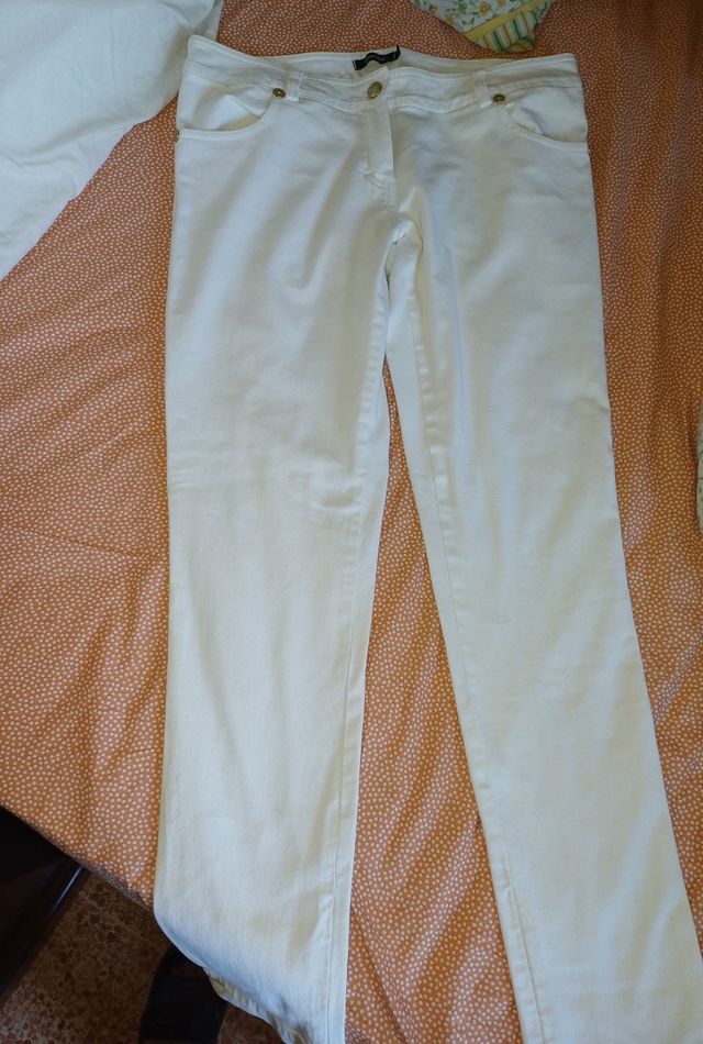 Jeans Denny Rose bianchi Tg L