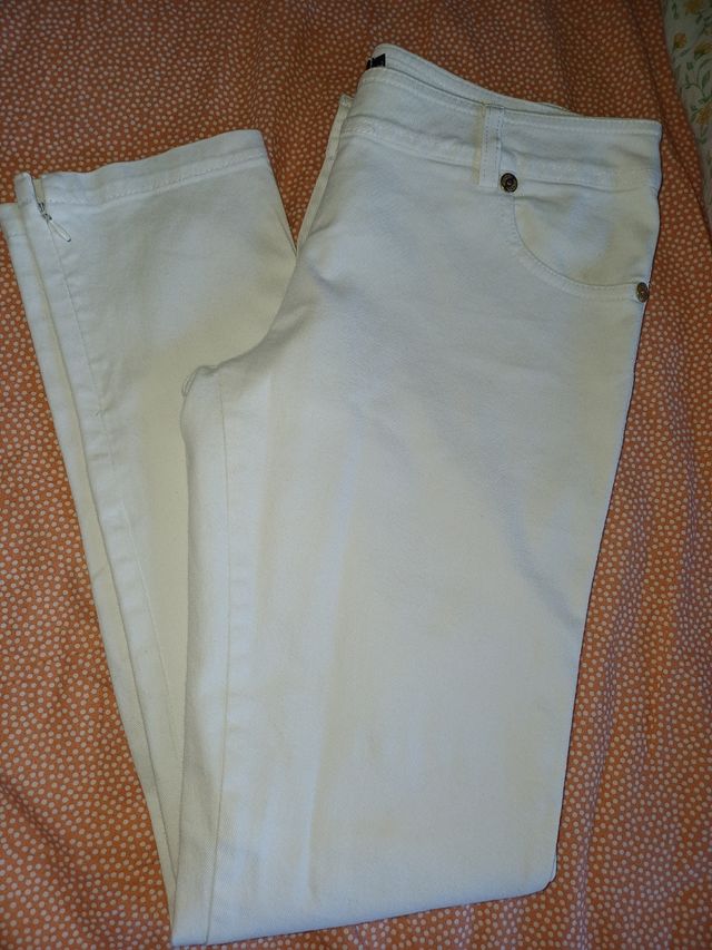 Jeans Denny Rose bianchi Tg L