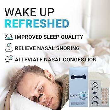 Dilatadores de respiración nasal, tiras nasales