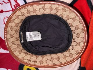 Gorro Gucci original beige y marrón
