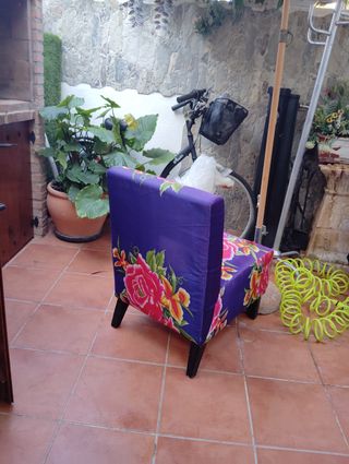 Poltrona floreale vintage