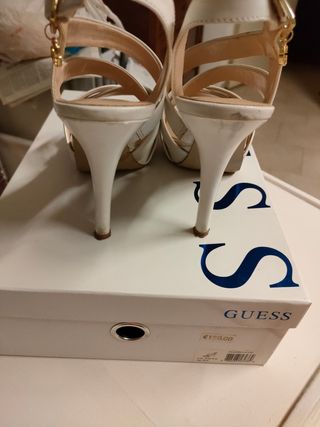Sandali Guess bianchi tacco alto