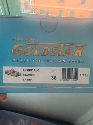Sandali Goldstar 36 - sabbia e oro