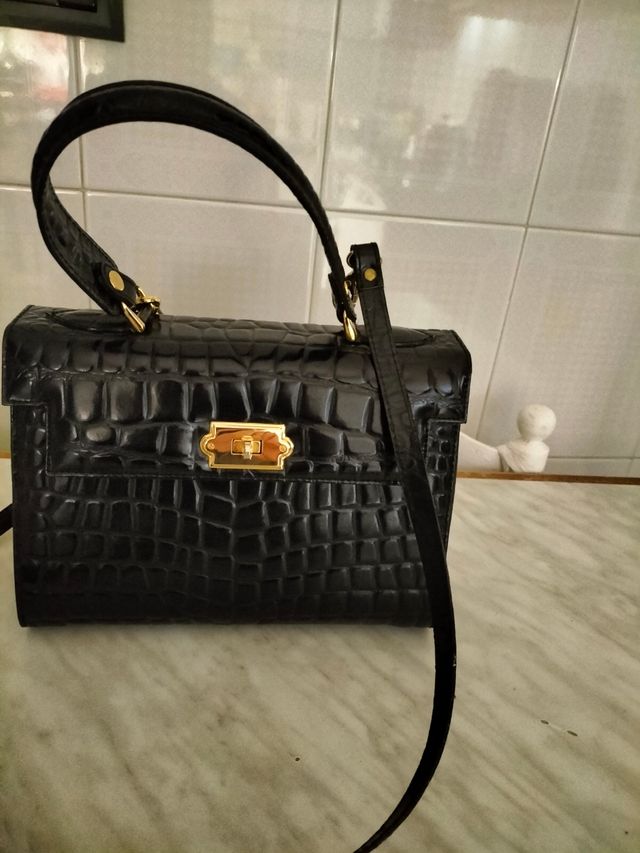 Borsa cocco nera vintage