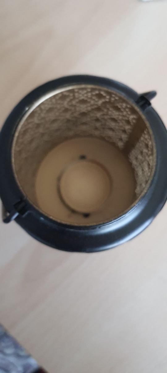 Lanterna metallo nero-oro