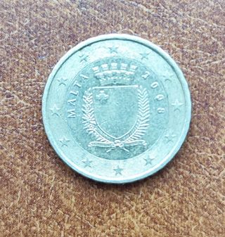 Moneda 10 céntimos Malta 2008