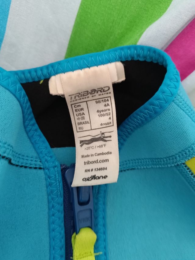 Traje neopreno niño Tribord