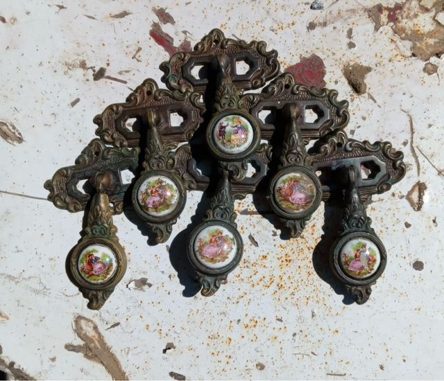 14 Manillas antiguas bronce