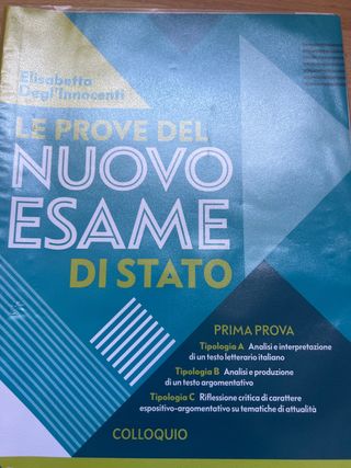 Le Prove Del Nuovo Esame Di Stato. Prima Prova....