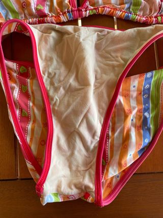 Bikini mujer multicolor rayas