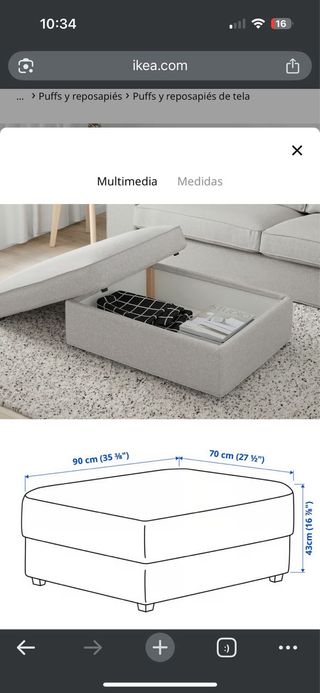 reposapies puff ikea kivik