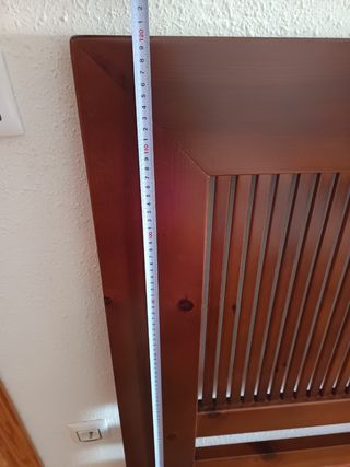 Cabecero madera cama matrimonio