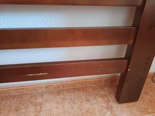 Cabecero madera cama matrimonio
