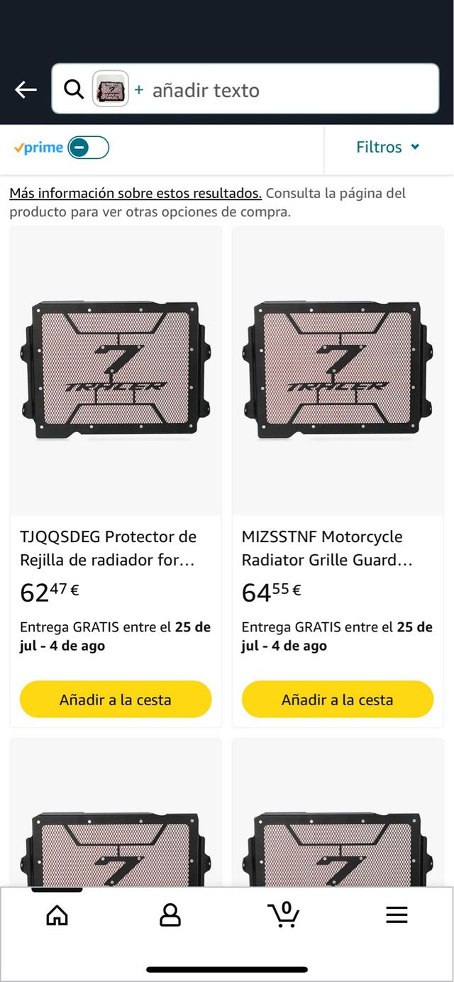 Rejilla radiador Yamaha Tracer 7 GT