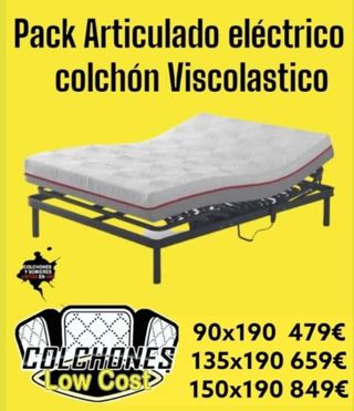 Pack Articulado Eléctrico + Colchón Viscoelástico