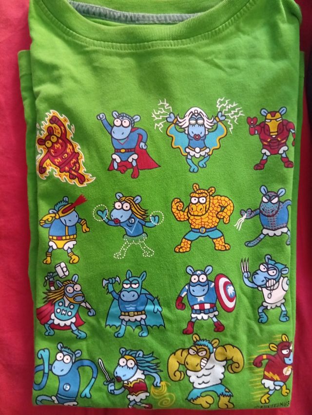 6 Camisetas Niño 10-11 años