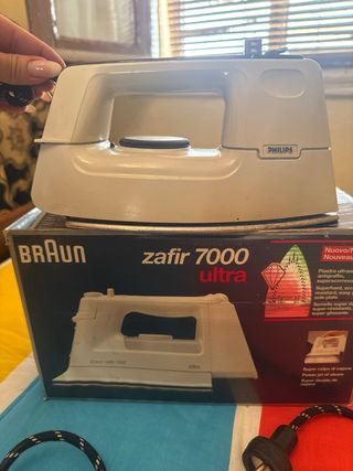 Plancha vintage Braun Zafiir 7000 Ultra