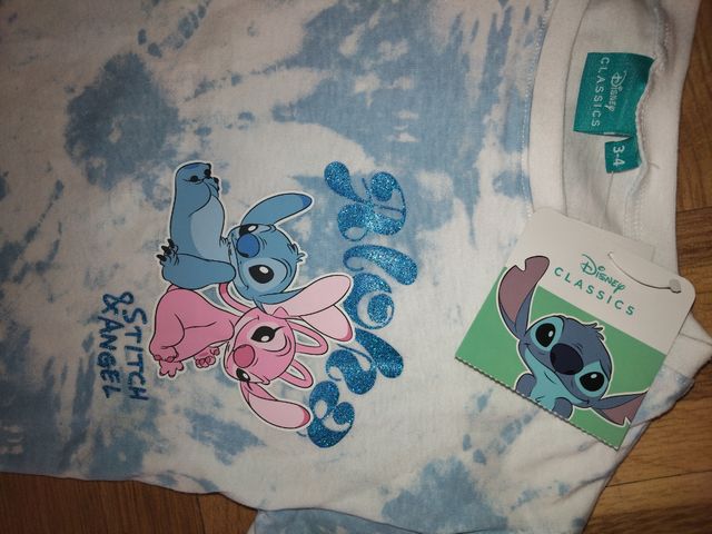 Camiseta Stitch & Angel