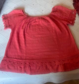 Camisola coral verano