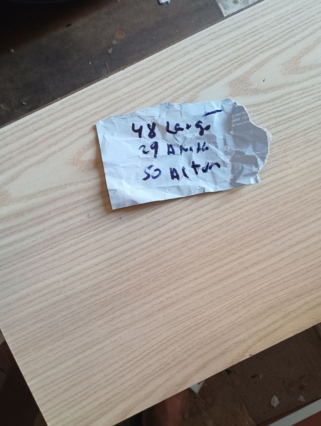 Mesita noche 2 cajones - beige/azul