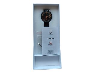 Reloj SHENGKE Mujer, Correa Negra