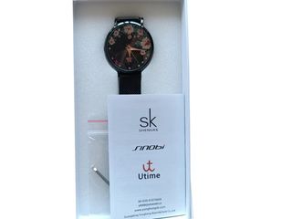 Reloj SHENGKE Mujer, Correa Negra