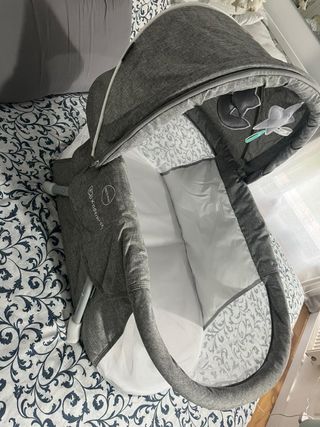 Cuna viaje Kinderkraft Lovi Gris