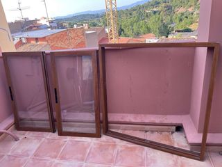 Ventanas madera - 2 unidades