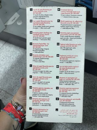 Rowenta ZR 500 - Sacchetti aspirapolvere