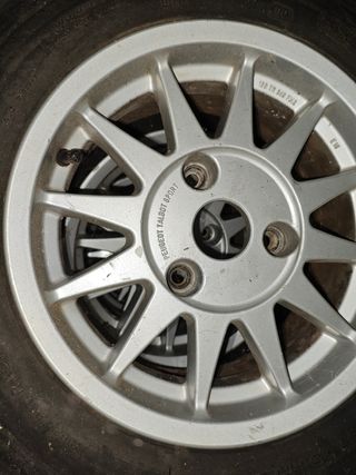 4 Llantas Peugeot 14" usadas