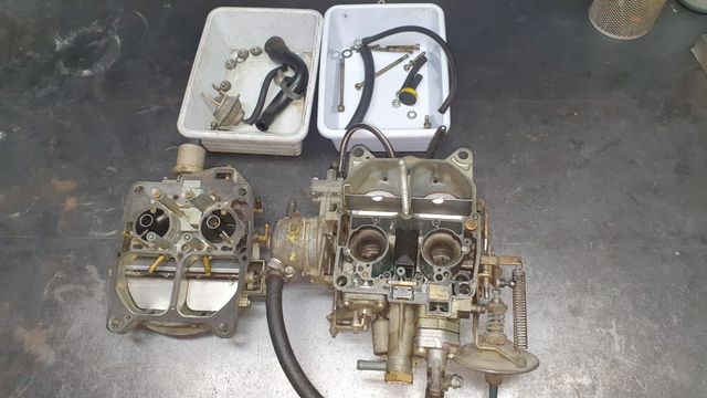 Limpieza de piezas con ultrasonido.