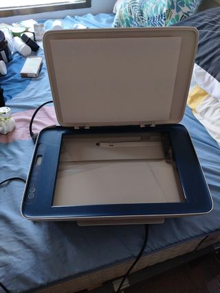 Impresora HP multifunción - blanca y azul