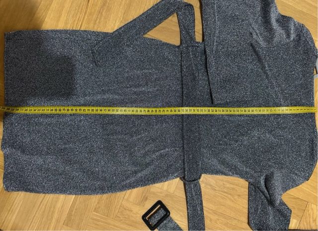 Vestido plateado fiesta brillo