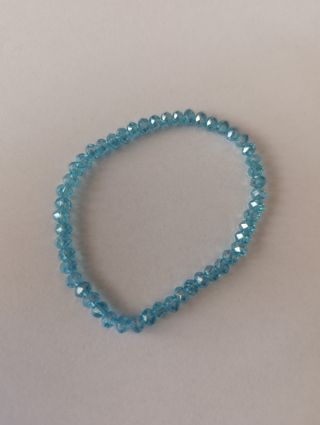 2 Braccialetti-elastico e perline di bigiotteria