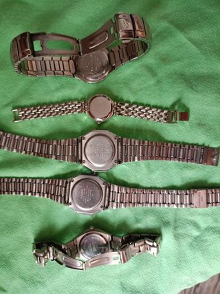 Lotes de relojes Casio vintage plata