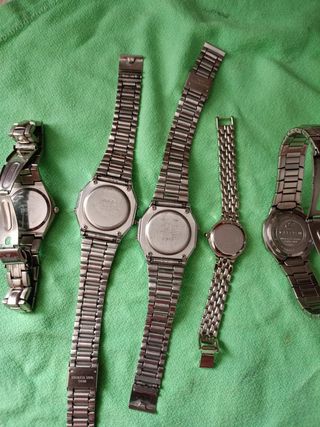 Lotes de relojes Casio vintage plata